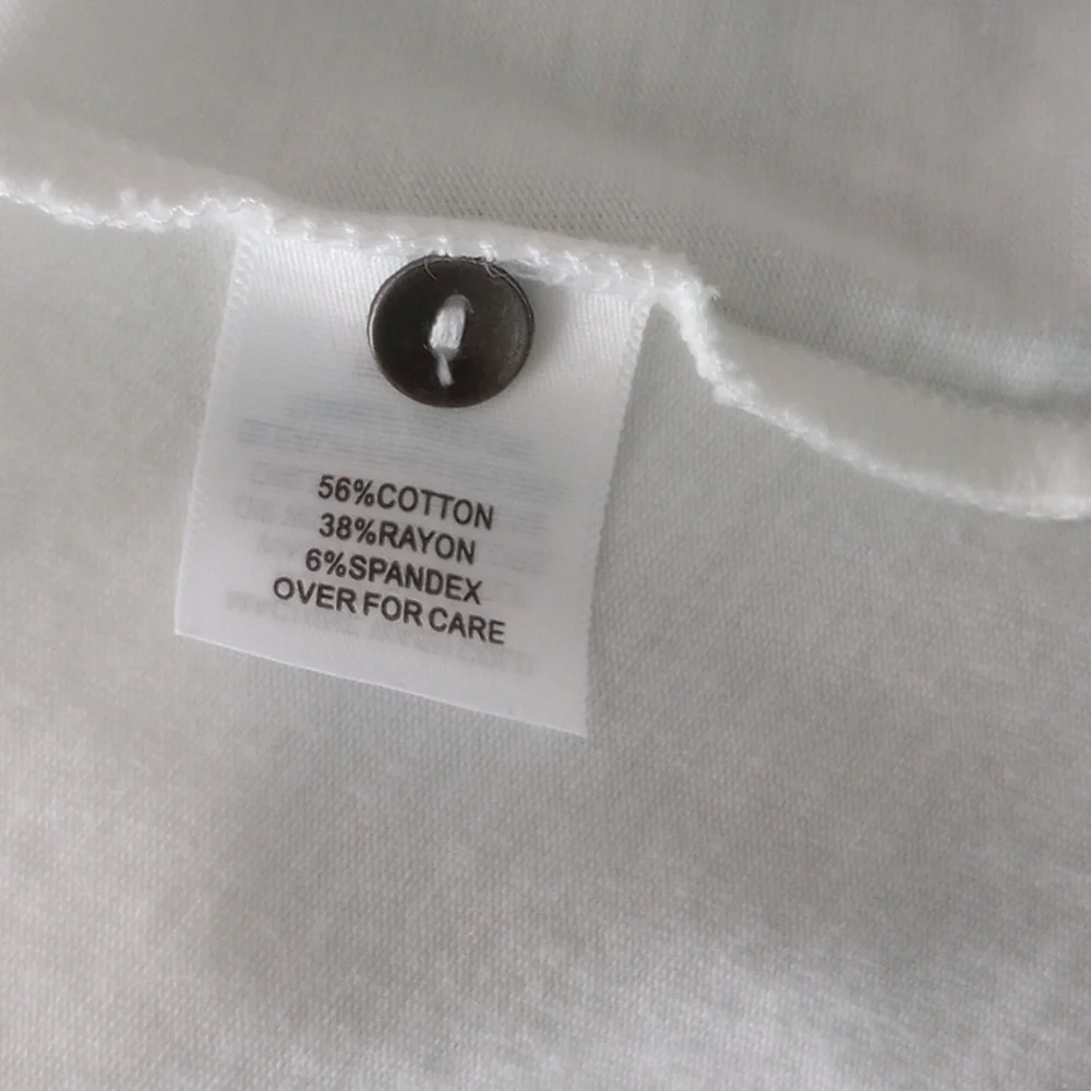 Relativity White Cotton V neck Henley Women's M (3/4 length sleeves) - Picture 7 of 8